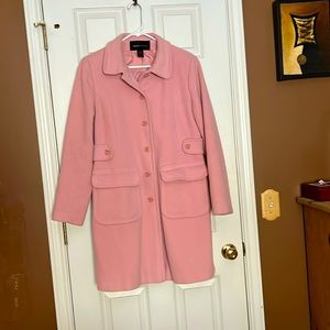 Moda International wool pink peacoat, size 8